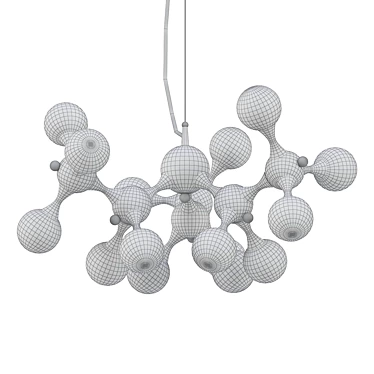 Contemporary Chrome Pendant Light 3D model image 1 