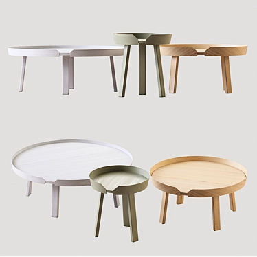  Around Coffee Table Trio Set 3D model image 1 