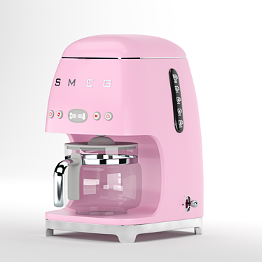 Sleek SMEG Coffee Maker, 3D-ready 3D model image 1 