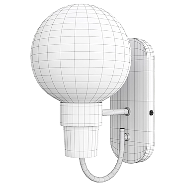 Modern Globe Wall Sconce 3D model image 1 