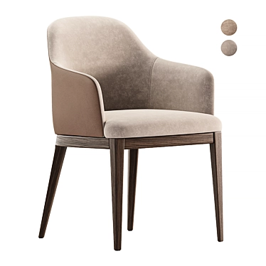 Marco Chair: Premium Upholstered Seating 3D model image 1 