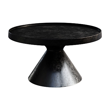 Ella Black Coffee Table 33x60cm 3D model image 1 