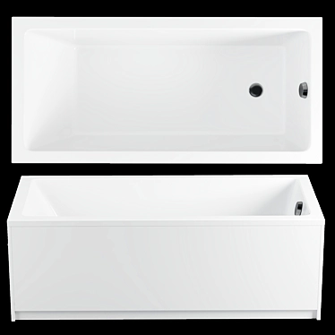 Luxurious Riho Lusso Plus Bathtub 3D model image 1 