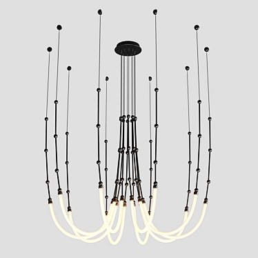  Stylish Leda Pendant Chandelier 3D model image 1 