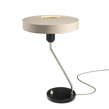 Louis Kalff Metal Desk Lamp 3D model image 1 