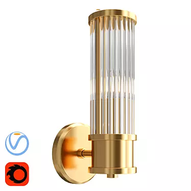 Elegant Allen Single Sconce 3D model image 1 