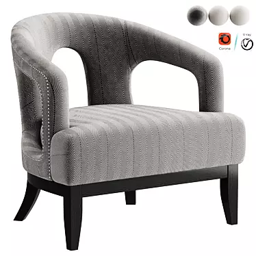 Elegant Eichholtz Armchair 2015 3D model image 1 