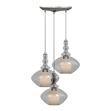 Elegant Alora 10" Pendant Light 3D model image 1 