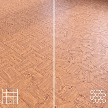 Versatile 3D Wood Flooring Model 3D model image 1 