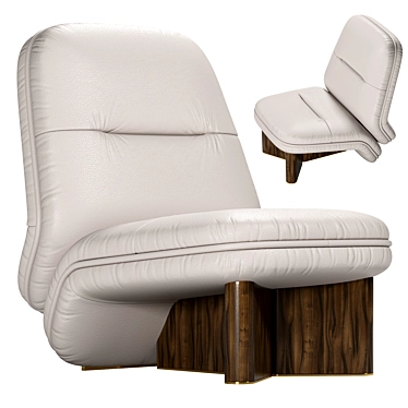 Modern Ypsilon Armchair Design 3D model image 1 