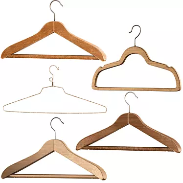 Multipurpose Clothes Hanger Set 3D model image 1 