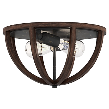 Feiss Allier Ceiling Light Fixture 3D model image 1 