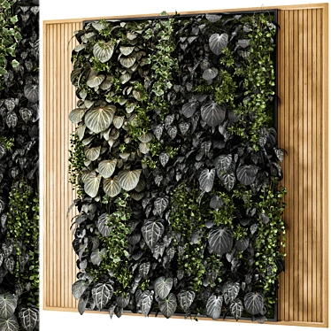 Modern Indoor Vertical Garden Set 3D model image 1 