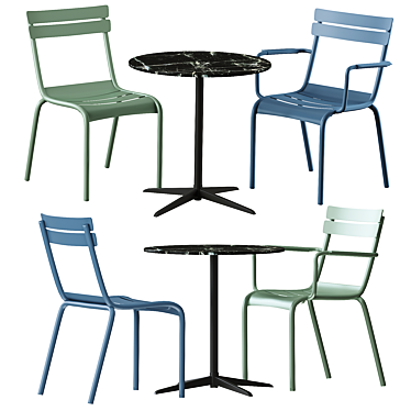 Replica Fermob Luxembourg Dining Table 3D model image 1 