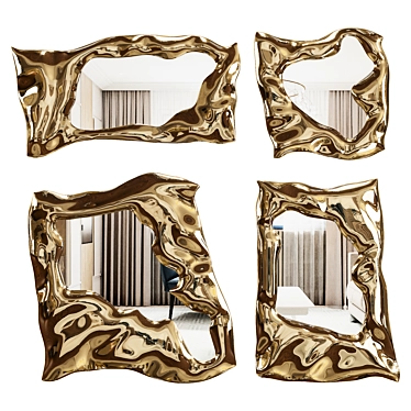 Modern Mirror Set for Your Home 3D model image 1 