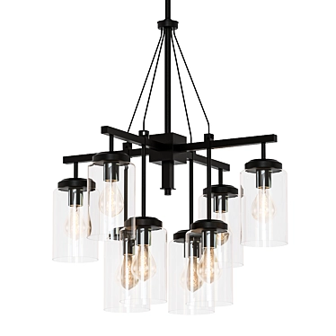 Industrial Oasis Outdoor Chandelier 3D model image 1 