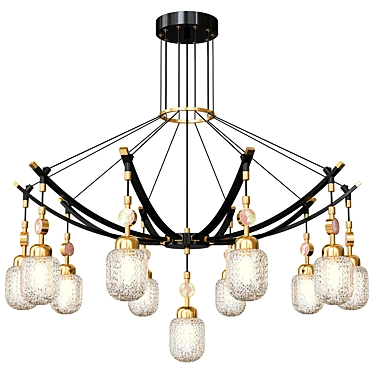 Modern Hanging Chandelier Kufaa 3D model image 1 