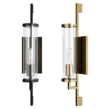 Modern Park Slope Outdoor Sconce 3D model image 1 