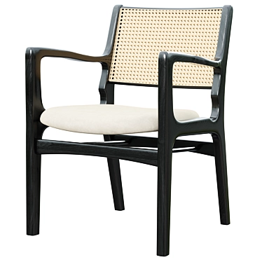 Gemma M1084 Cpa Beech Wood Chair 3D model image 1 