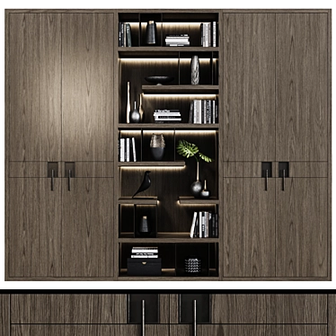 Modern Style Wardrobes 54 3D model image 1 