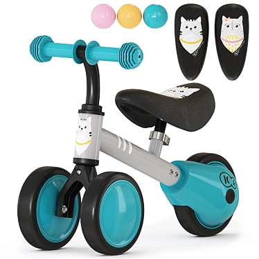 KinderKraft Cutie Kids Balance Bike 3D model image 1 