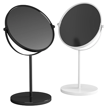 Elegant Aquanova Beau Mirror - 20x32cm 3D model image 1 