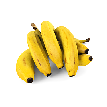 Fresh Ripe Bananas 3D model image 1 