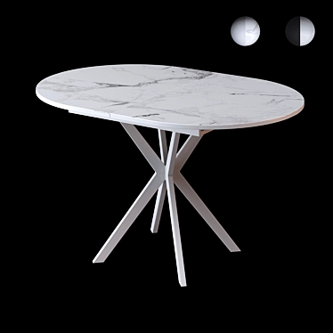 Modern Extendable Kennel Table 3D model image 1 