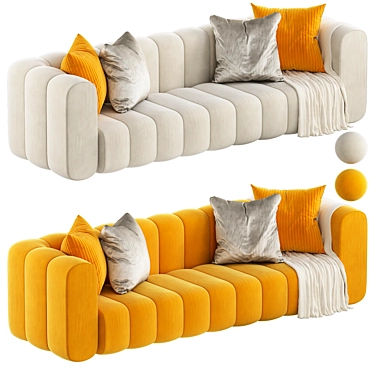 Modern Velvet Upholstered Sofa