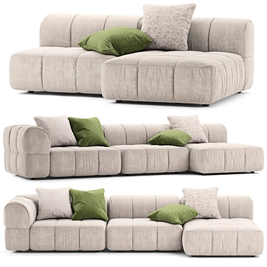 Modern Arflex Strips System Sofa 3D model image 1 