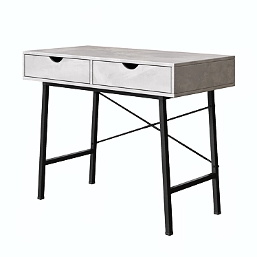 Scandinavian Style Agat Writing Desk 3D model image 1 