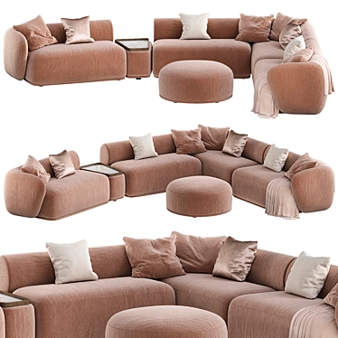 René Modern Sofa Set 3D 3D model image 1 