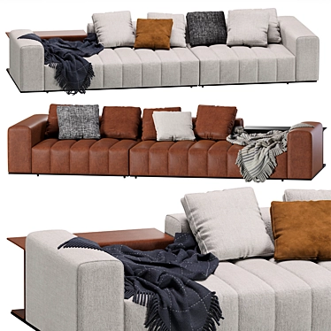 Minotti Contemporary Modular Sofa 3D model image 1 