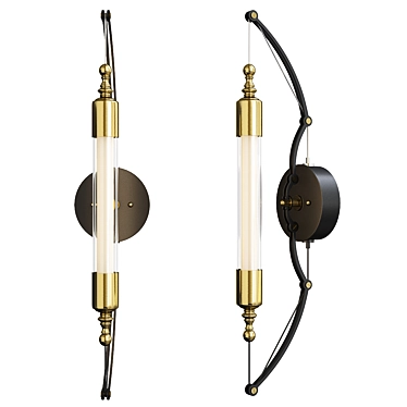 Modern Otto Wall Sconce Lighting 3D model image 1 