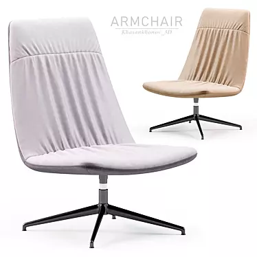 ANJO Armchair Modern Design Softline 3D model image 1 