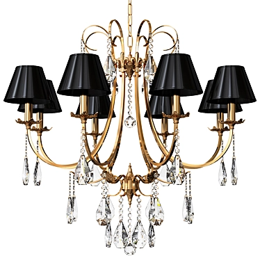 Modern Metal Chandelier C-382/8 3D model image 1 