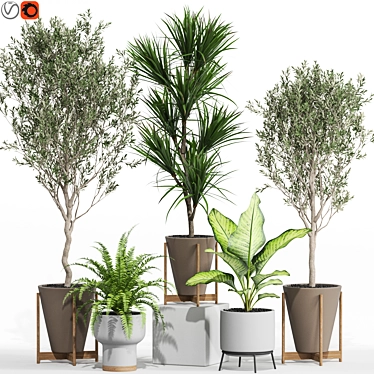 Greenery Assortment 748 3D model image 1 