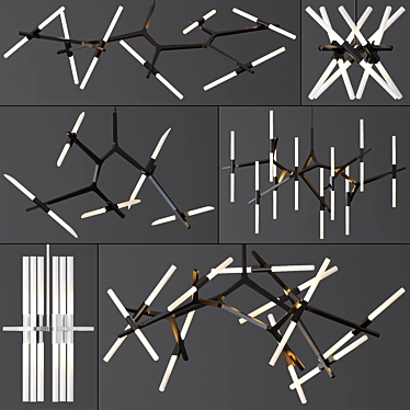 Agnes 6-in-1 Modular Lighting 3D model image 1 