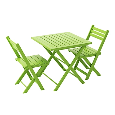 Outdoor Garden Table Set 3D model image 1 