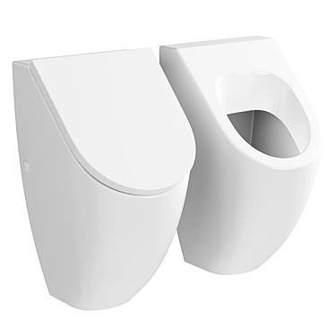 Elegant V&B Wall Urinal 3D model image 1 