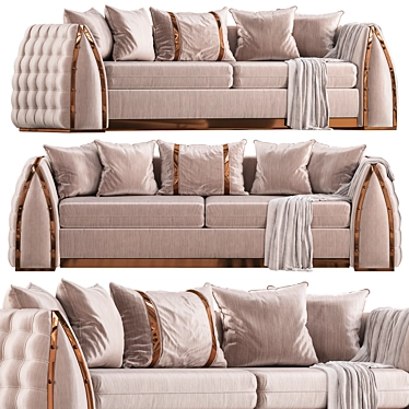 2015 Marinez Metal Sofa Set 3D model image 1 