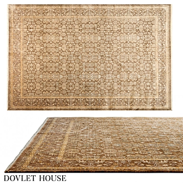 Silk Agra Rug by DOVLET 3D model image 1 