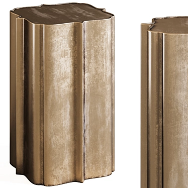 Versatile Gold Accent Table | Caracole 3D model image 1 