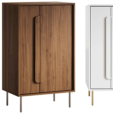 West Elm Gemini Armoire 3D model image 1 