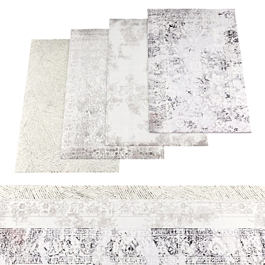 Sure, here is the translated description: 
"4 rugs
Archive with textures included"

Texture Rug Set 4 Pack 3D model image 1 