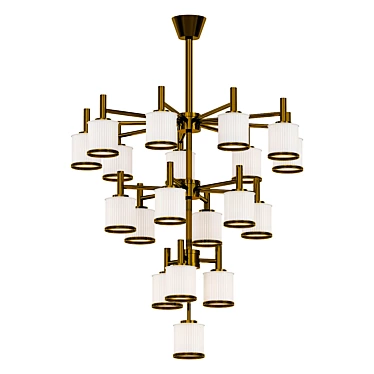 Elegant GILDA Chandelier Stand 3D model image 1 