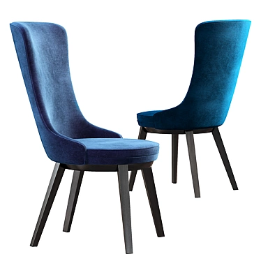 Modern Robin Blue Chair: Archirivolto's Creation 3D model image 1 