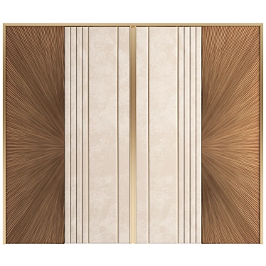 Modern 3D Wall Panel Decor 3D model image 1 