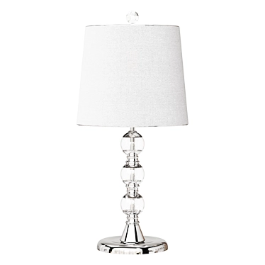 Clear Crystal Mini Table Lamp 3D model image 1 