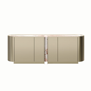 Modern Italian Sideboard Dynasty 3D model image 1 